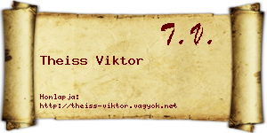 Theiss Viktor névjegykártya